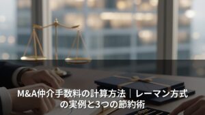 M&A仲介手数料の計算方法｜レーマン方式の実例と3つの節約術