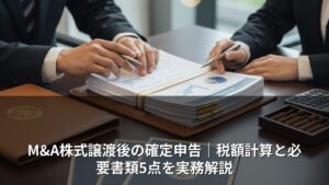 M&Aで会社を売った後の確定申告｜税金の計算方法と必要書類5点