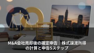 M&A会社売却後の確定申告｜株式譲渡所得の計算と申告5ステップ
