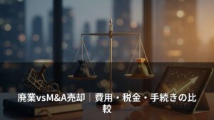 廃業vsM&A売却｜費用・税金・手続きの比較