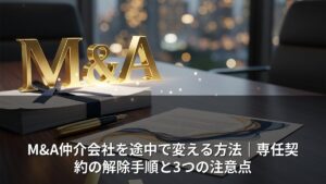 M&A仲介会社を途中で変える方法｜専任契約の解除手順と3つの注意点
